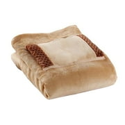 USB Heated Blanket Electric Blanket Throw Heating Blanket Washable Sherpa Electric Throw Blanket Fast Heating Sofa Chair Couch Plush Travel Heating Blanket Bedspread Cover with Pocket